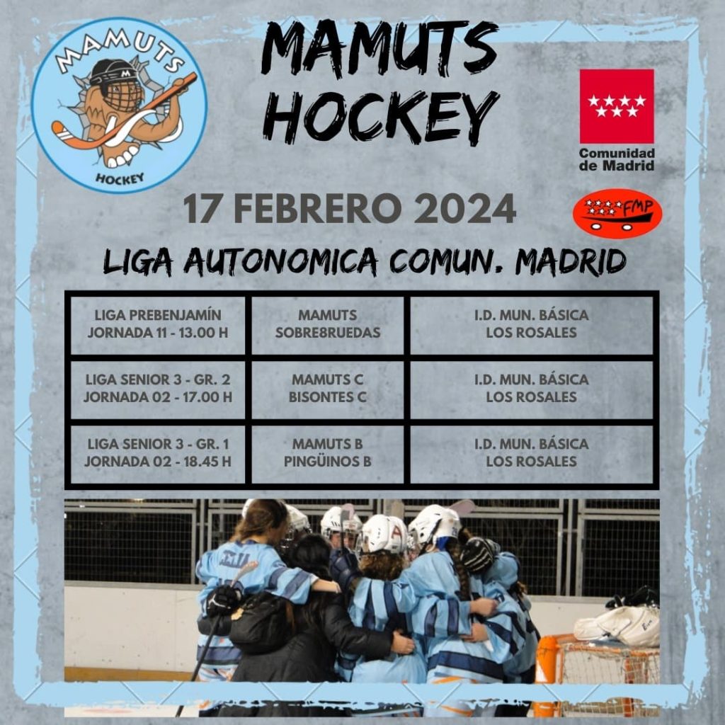 Horario de partidos de Mamuts Hockey el 17 de febrero de 2024