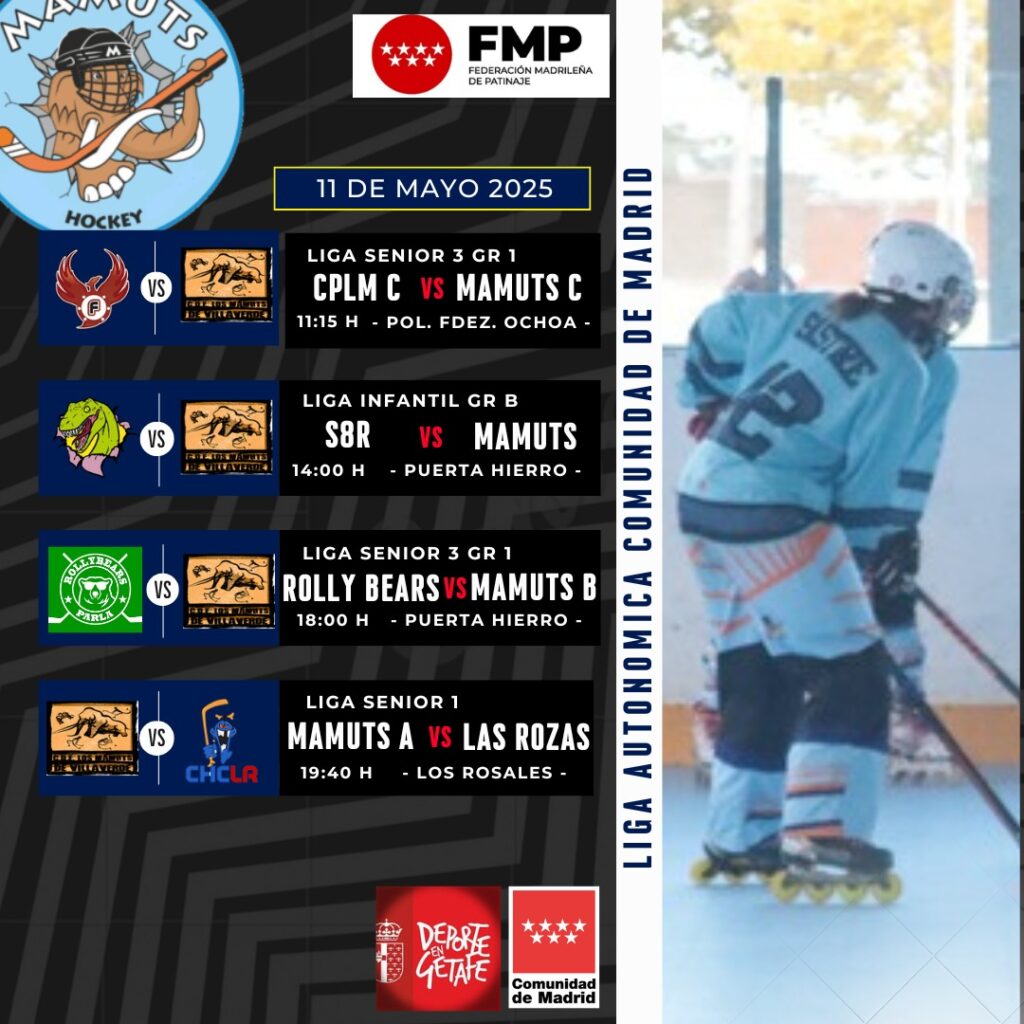 Horarios de partidos de Mamuts Hockey el 11 de mayo de 2025